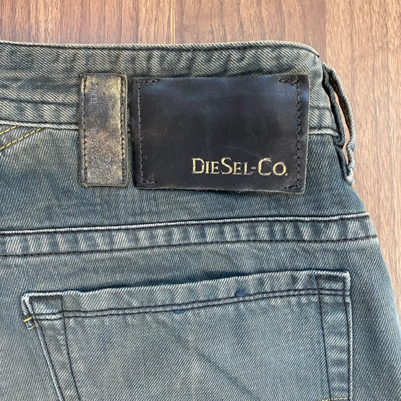 Diesel Men's Thavar Jeans Distressed greenish Wash Skinny SlimFit Vintage W29L32 - Picture 8 of 10